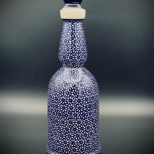 Vintage Boleslawiec Polish Pottery Bottle / Decanter, Zaklady Ceramiczne